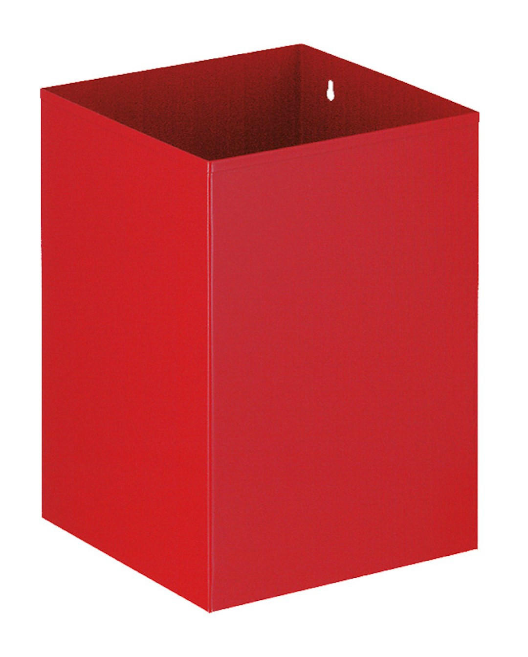 PAPIERKORB Viereckig Zur Optionalen Wandmontage 21 Liter Rot - Rot, Metall (24.8/35.2/24.8cm) - PROREGAL