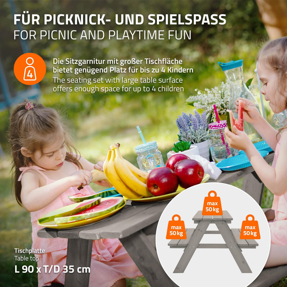 KINDERSITZGARNITUR Grau - Grau, Holz - ML-DESIGN