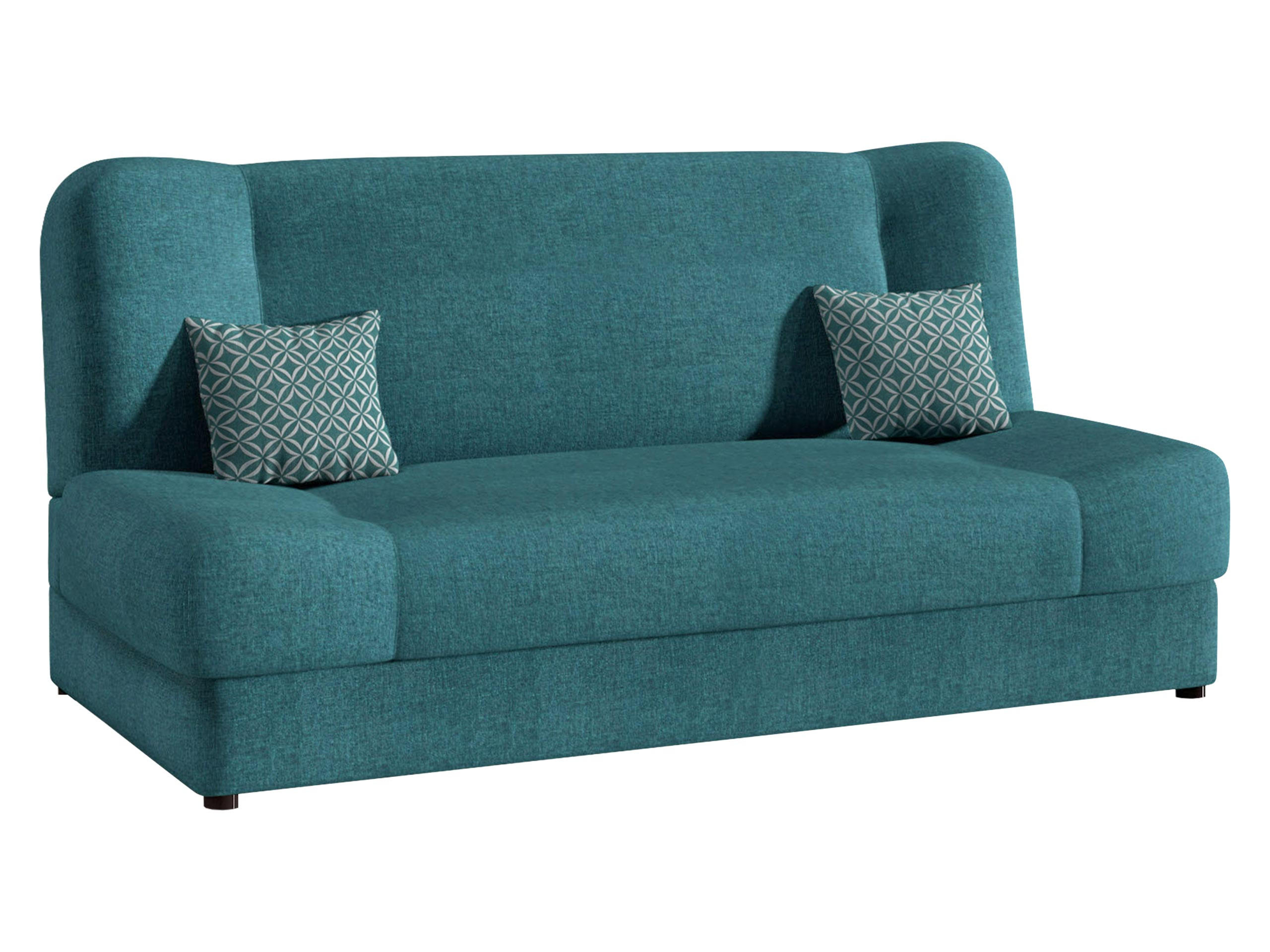 SCHLAFSOFA Jonas - Türkis, Holz/Textil (195/86/87cm)
