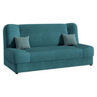 SCHLAFSOFA Jonas - Türkis, Holz/Textil (195/86/87cm)
