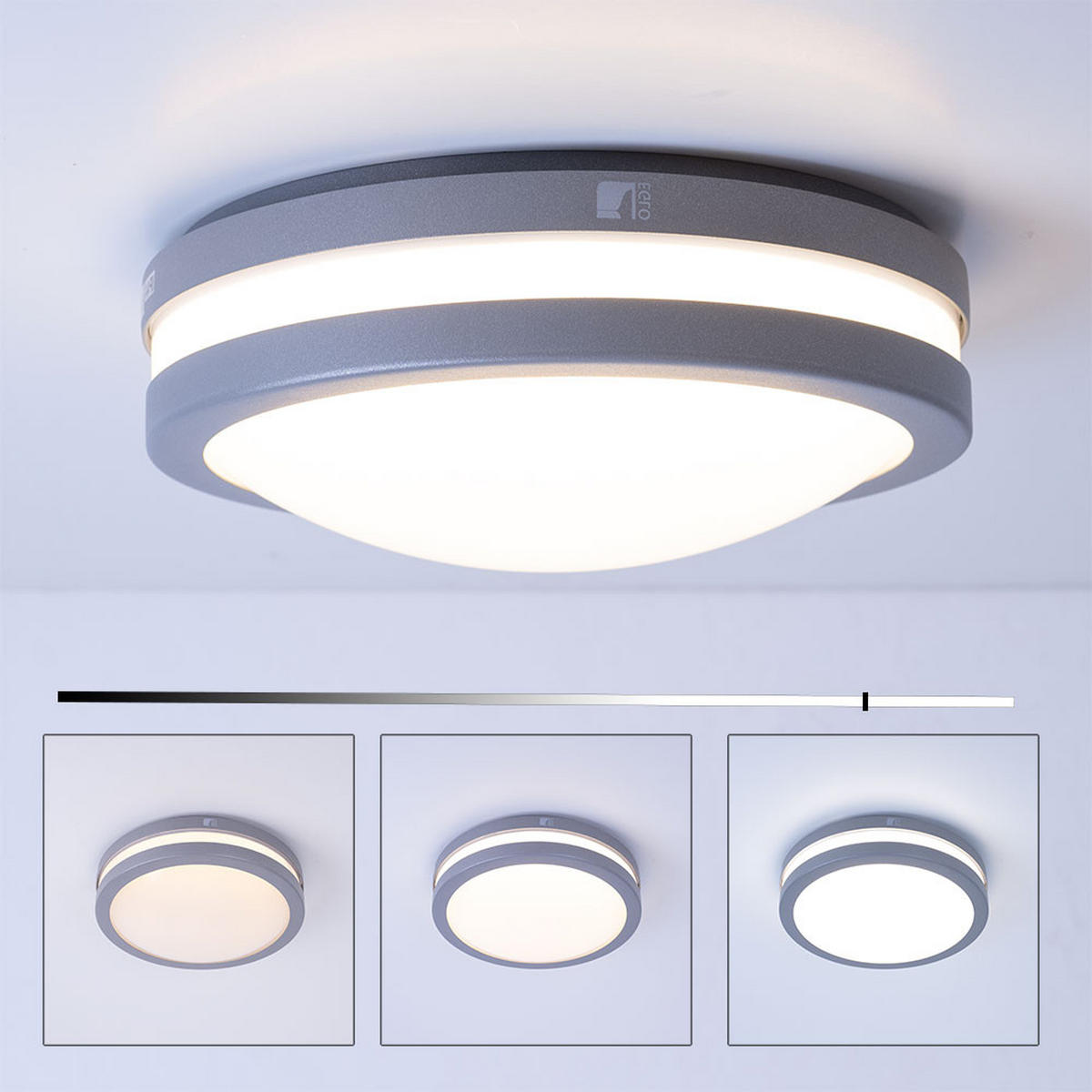 LED WANDEINBAULEUCHTE LOCANA Weiß - Weiß, Metall (26/26/9.5cm)