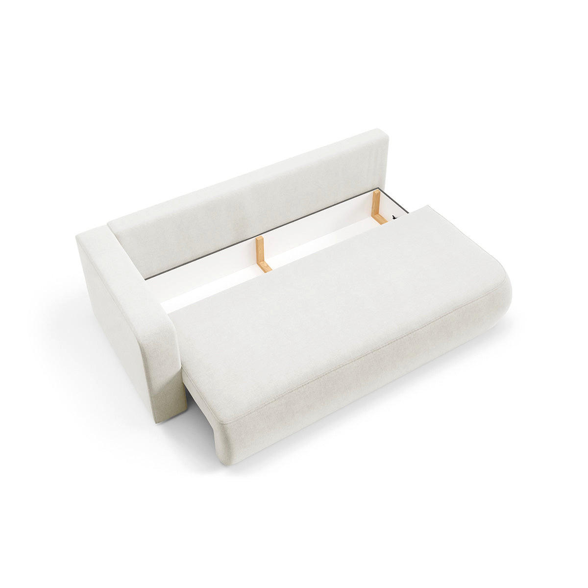 SOFA Antonio 3 Sitzplätze Weiß - Weiß, Holz (228/82/106cm) - Petits-meubles