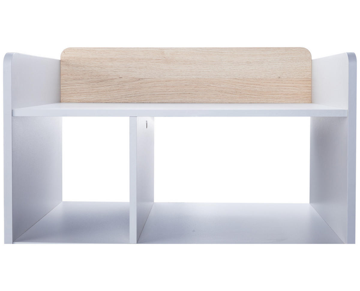 STANDREGAL Lovis - Eichefarben/Hellgrau, Holz/Holzwerkstoff (75/164/42cm) - arthur berndt