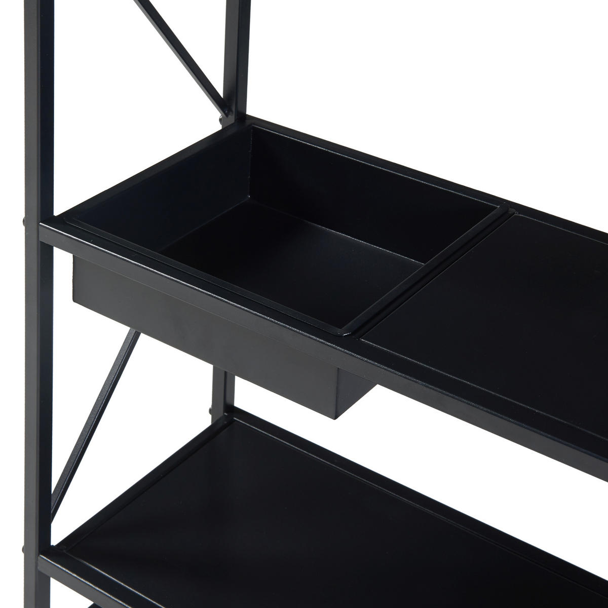 PFLANZENREGAL Berkelland - Schwarz, Metall (20/60/65.5cm) - [en.casa]