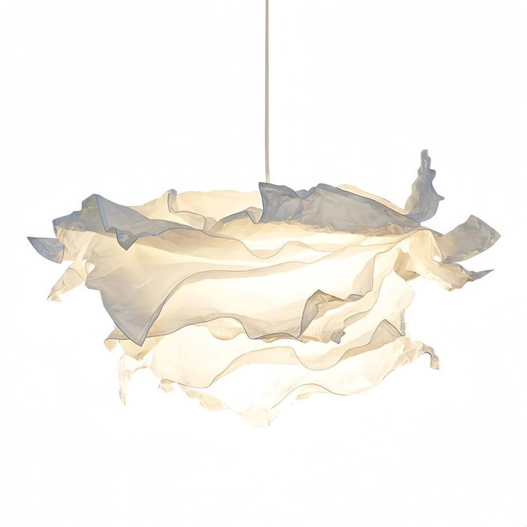 LAMPENSCHIRM Stoff Halbtransparent，42/42/35cm - Weiß, Karton (42/42/35cm) - Weltevree