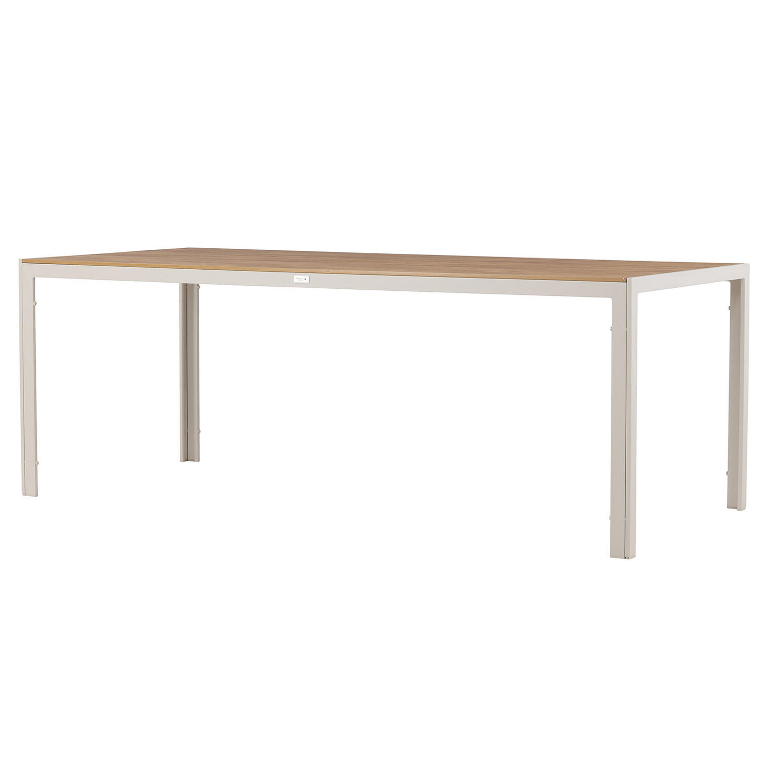 GARTENTISCH - Braun/Weiß, Metall (205/90/74cm) - home24