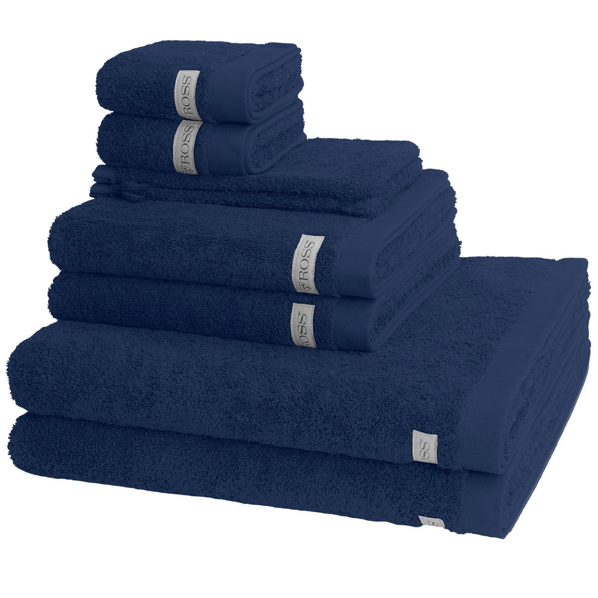 FROTTIERSET Sinfonie 8-teilig - Blau, Textil (50/100cm) - Ross