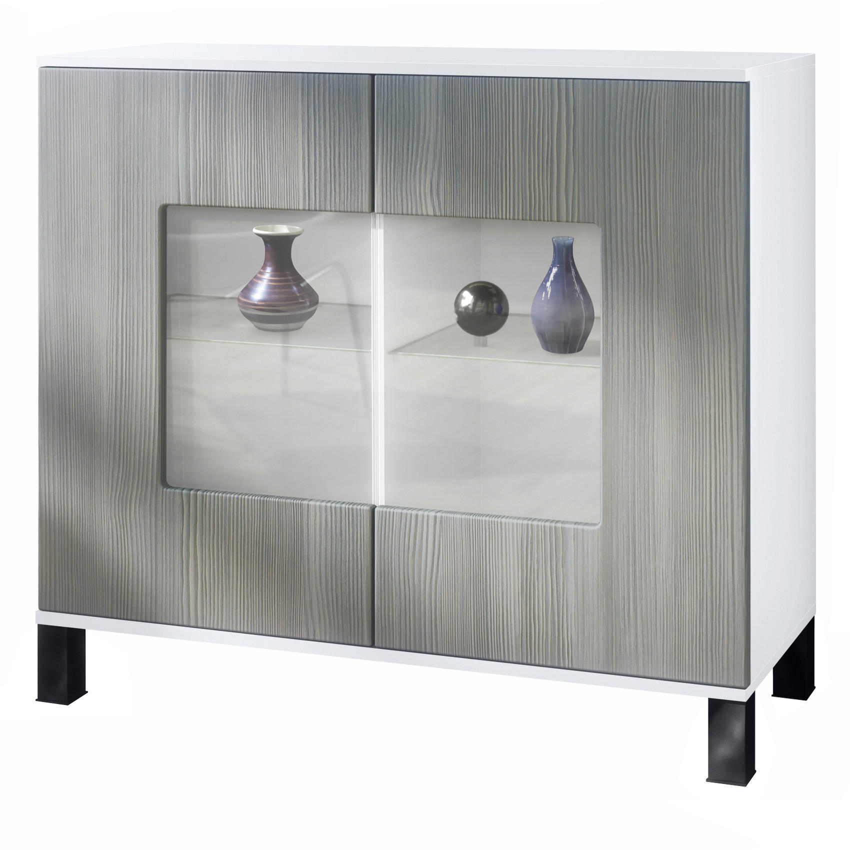 Vladon Kommode Anthrazit 92.5x84.5x35 cm