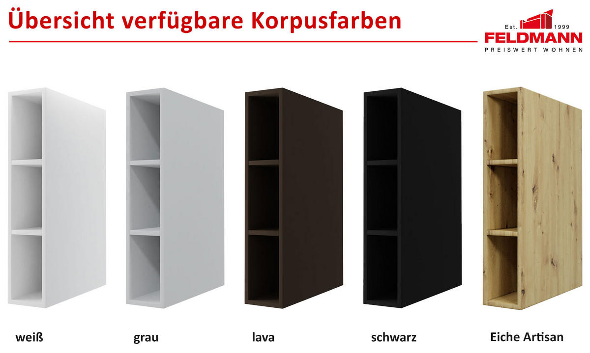 KÜCHENHÄNGESCHRANK Essen W3/80 Graphit Hochglanz / Lava Matt 80 / 32,5 / 72cm - Dunkelgrau/Graphitfarben, Holz/Holzwerkstoff (80/72/32.5cm) - Feldmann-Wohnen