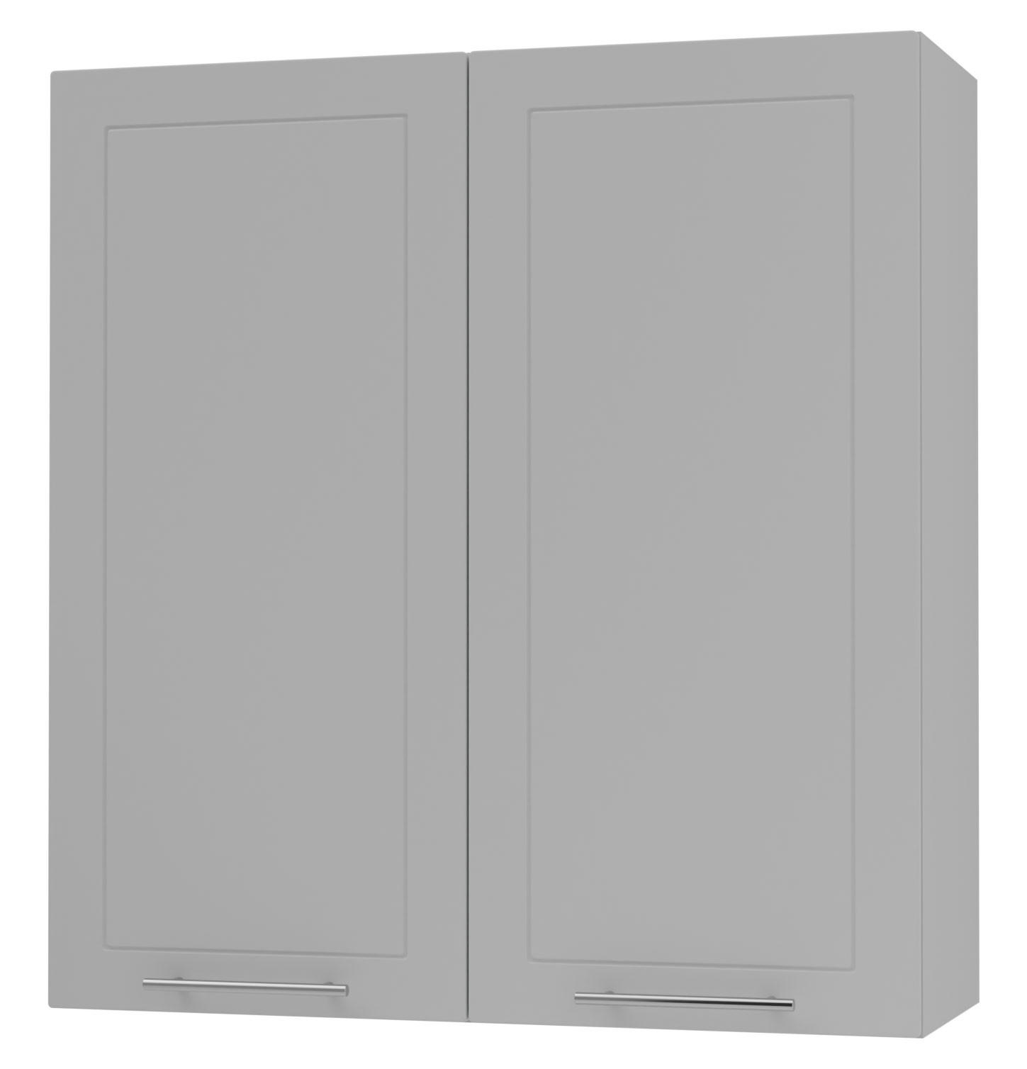 Feldmann-Wohnen Küchenhängeschrank Grau, Grau 90x96x32.5 cm