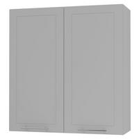 KÜCHENHÄNGESCHRANK Kvantum W4/90 Dust Grey Matt / Grau Matt 90 / 32,5 / 96cm - Grau, Holz/Holzwerkstoff (90/96/32.5cm) - Feldmann-Wohnen