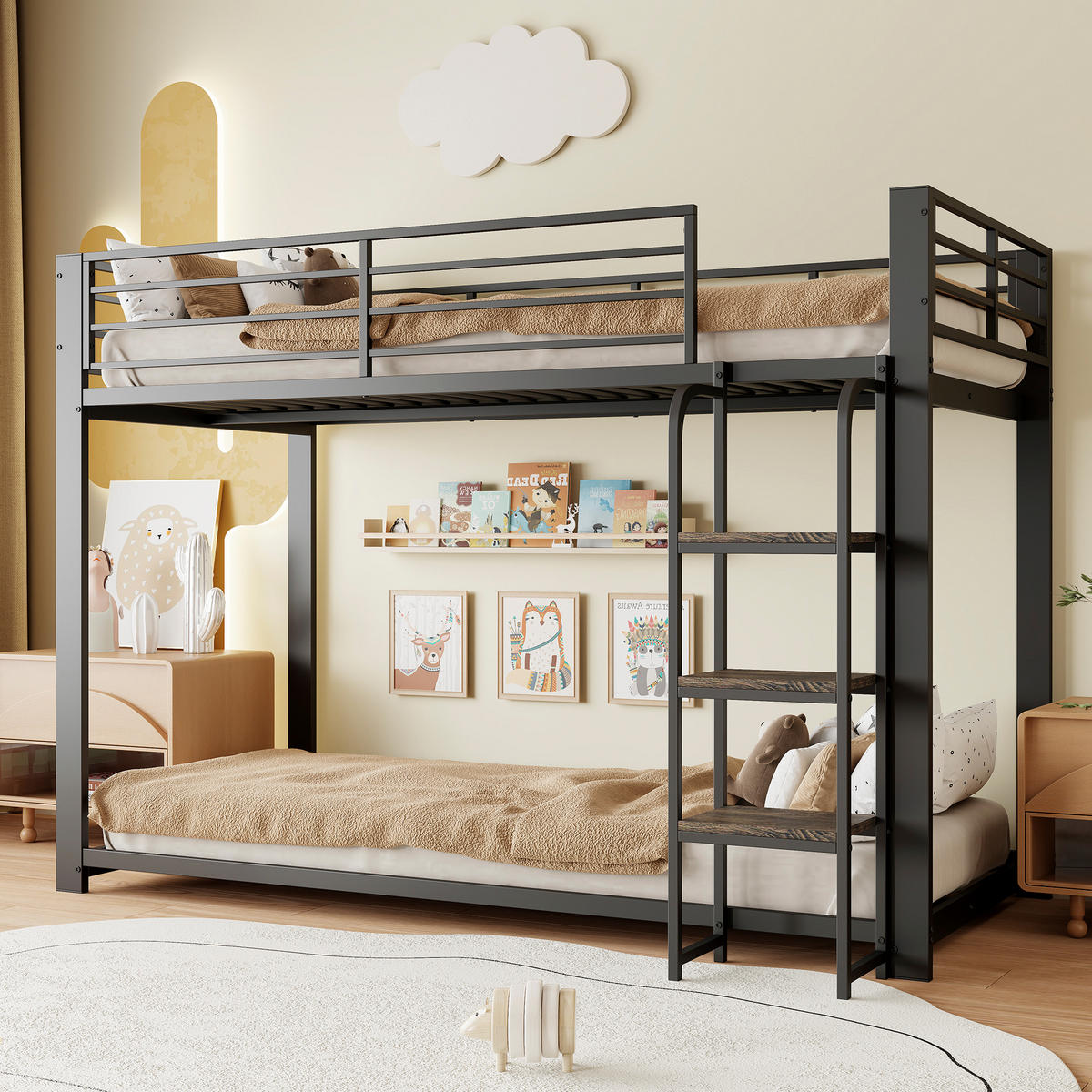 HOCHBETT 90/200 cm Schwarz - Schwarz, Metall