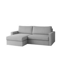 ECKSOFA Bendik In Poso - Hellgrau, Holzwerkstoff/Textil (224/140cm) - Fun Möbel