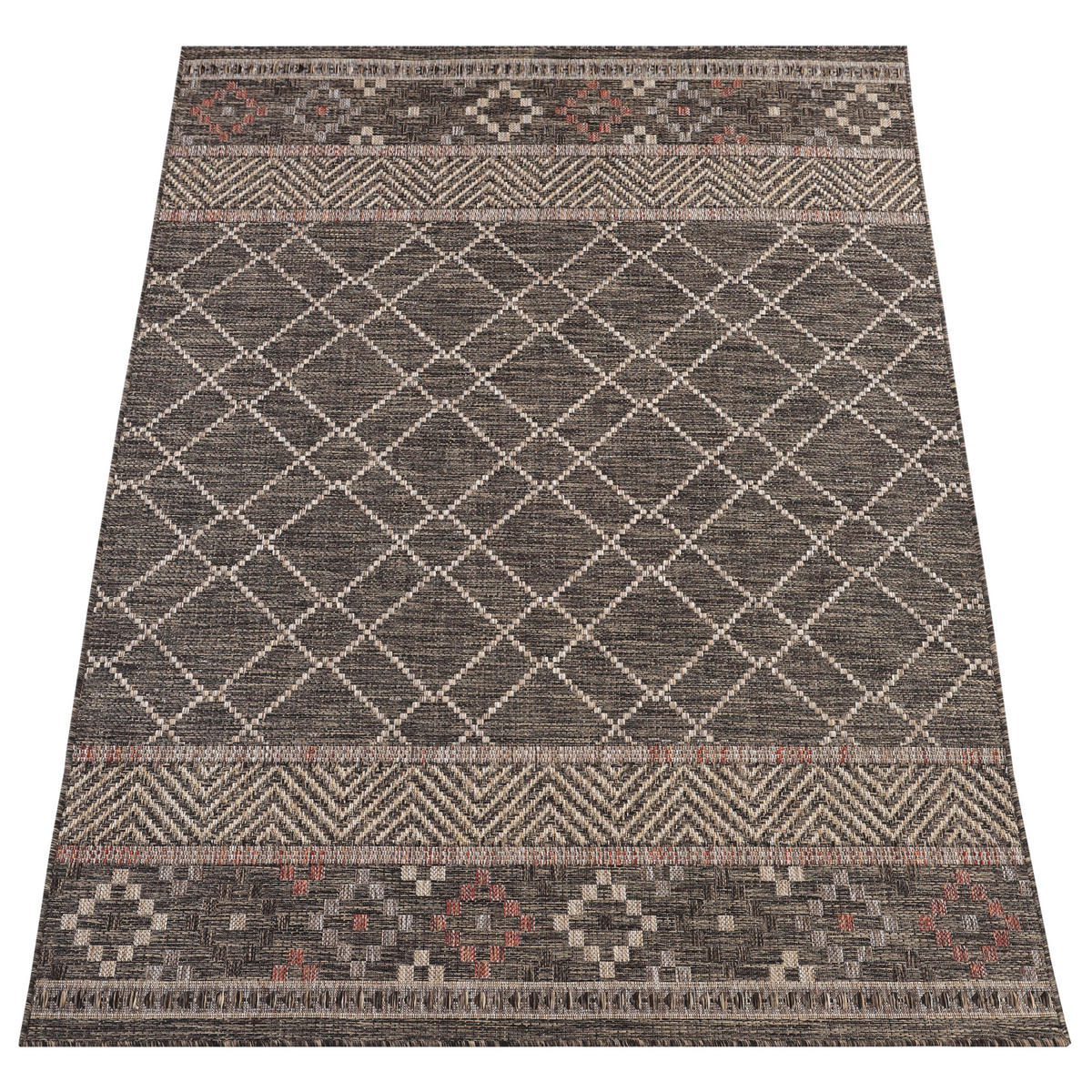 TEPPICH MELISSA DUNKELBRAUN 120/180 cm - Dunkelbraun, Textil (120/180cm) - Tapiso