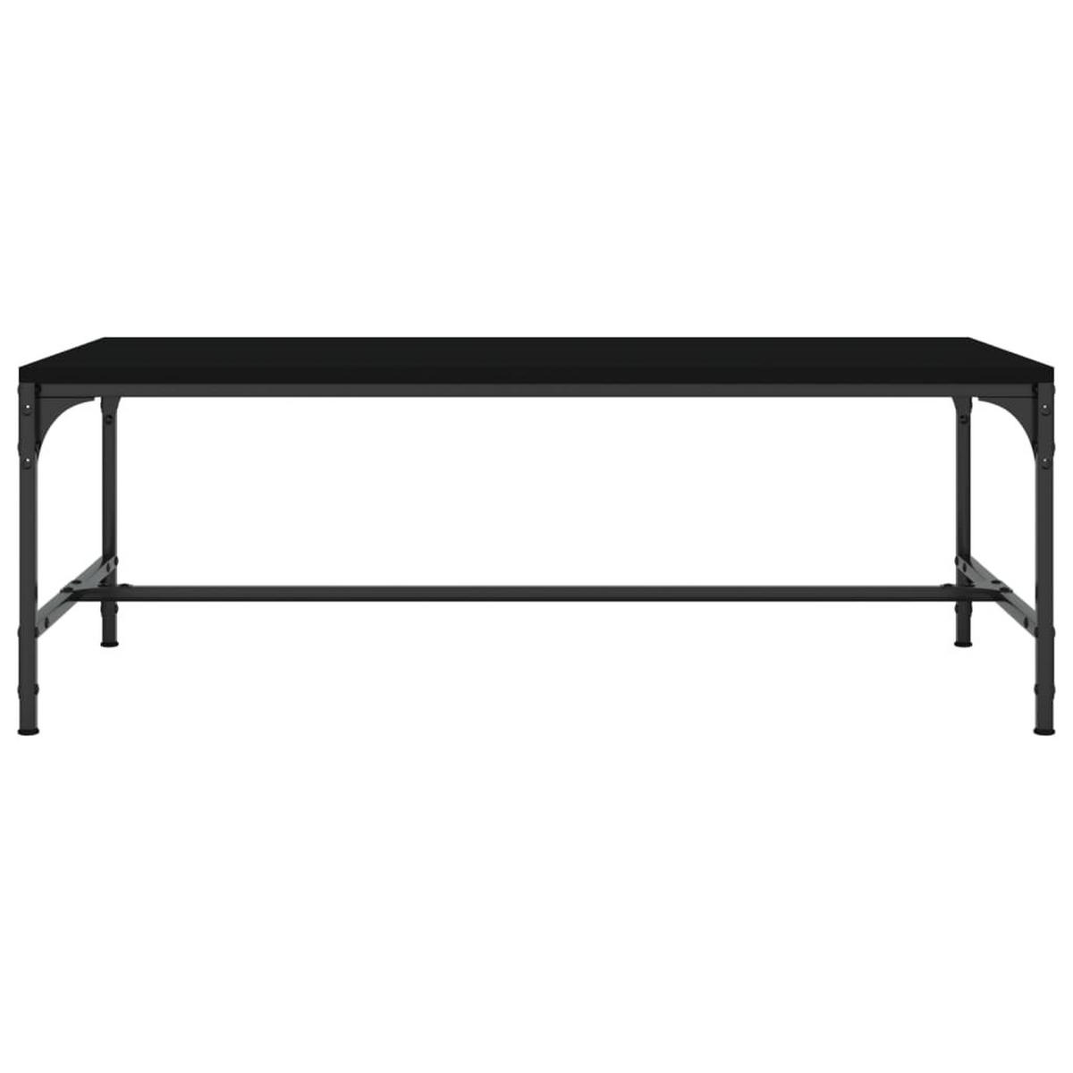 COUCHTISCH Schwarz 100x50x35 cm Holzwerkstoff - Schwarz, Holzwerkstoff (100/50/35cm) - furnicato