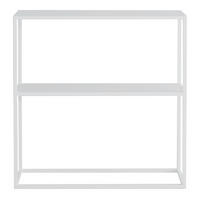 KONZOLOVÝ STŮL Strömstad - bílá, kov (26/80/80cm) - [en.casa]