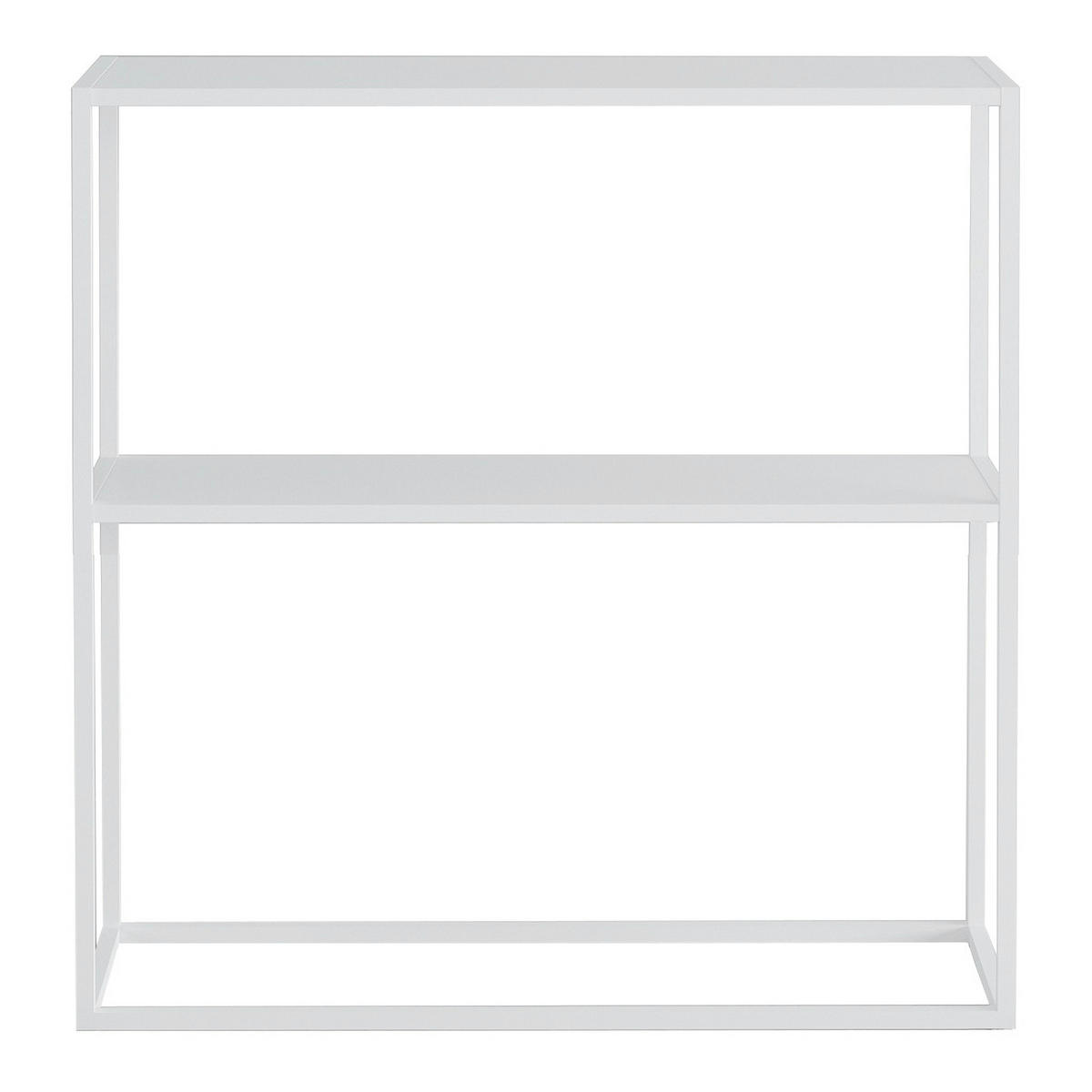 KONZOLOVÝ STŮL Strömstad - bílá, kov (26/80/80cm) - [en.casa]