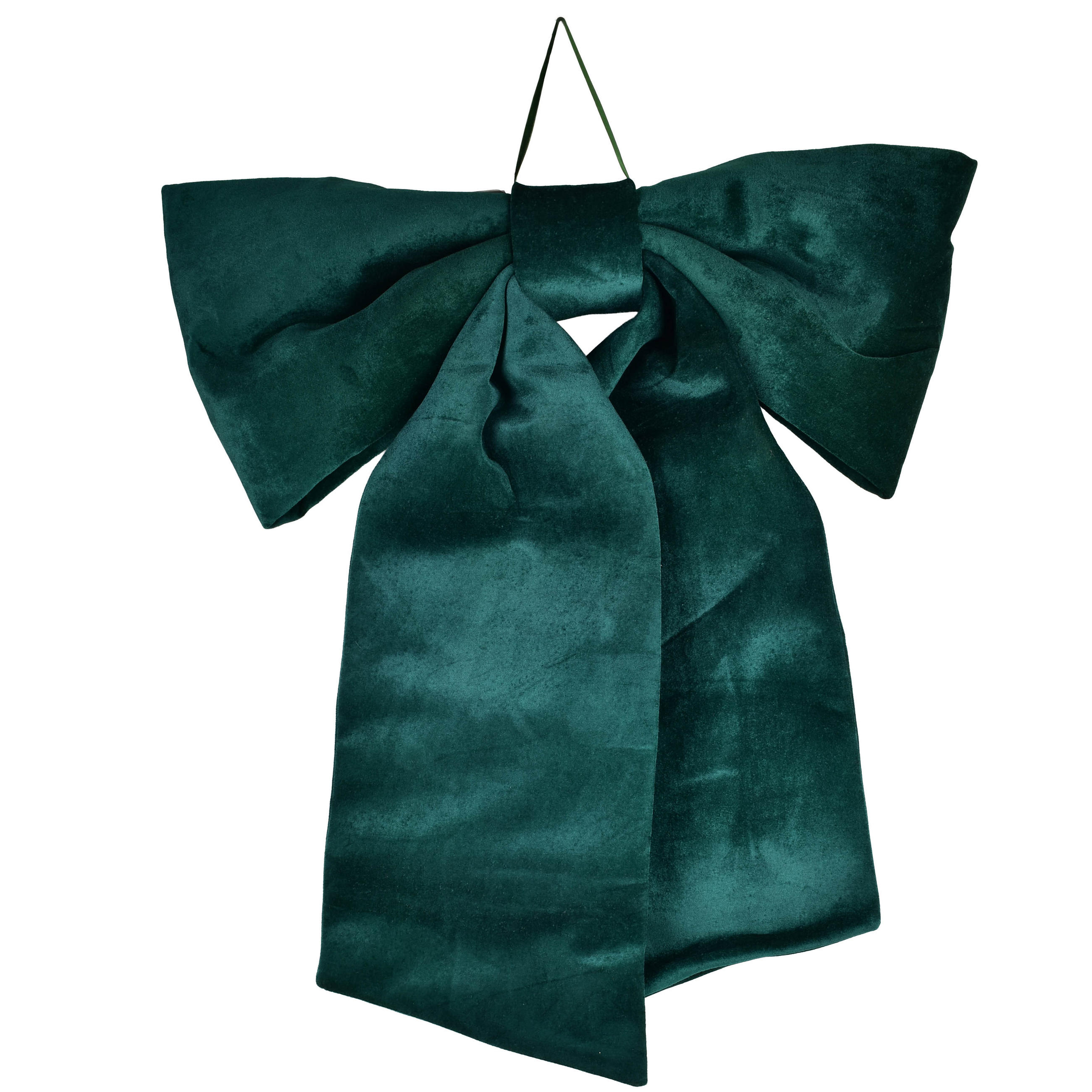 DEKORATIONSSCHLEIFE Santa Lila Samt - Grün, Textil (100/120/100cm) - Mondex