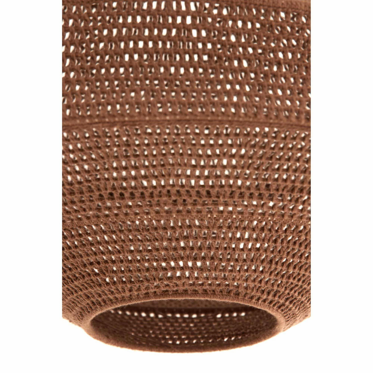 LAMPENSCHIRM Viggo Braun 50/50/40 cm - Braun, Textil (50/50/40cm) - Light & Living