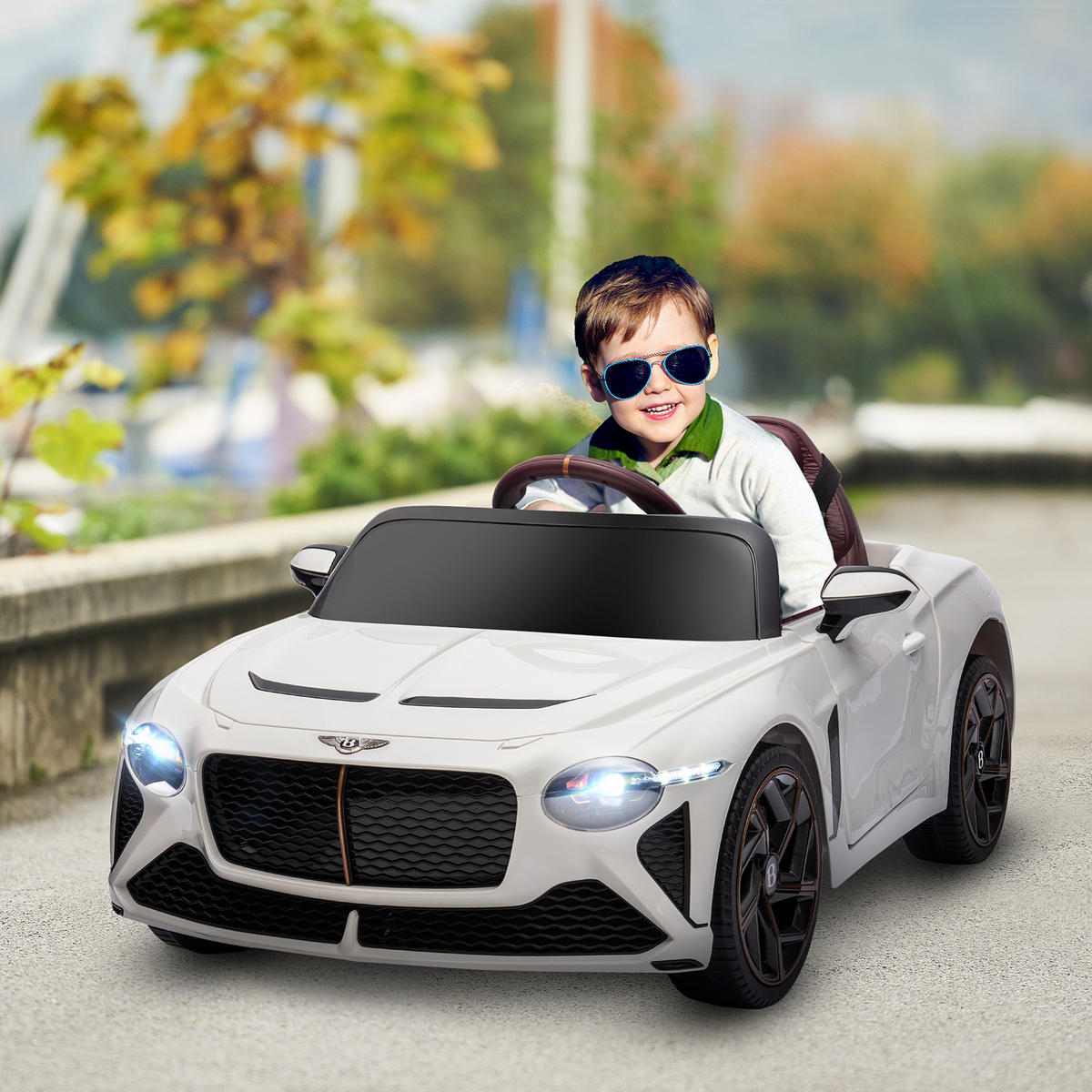 ELEKTRO-KINDERAUTO DE-13157 Flügeltüren Weiß - Weiß, Kunststoff (108/65/45cm) - ComfortXL