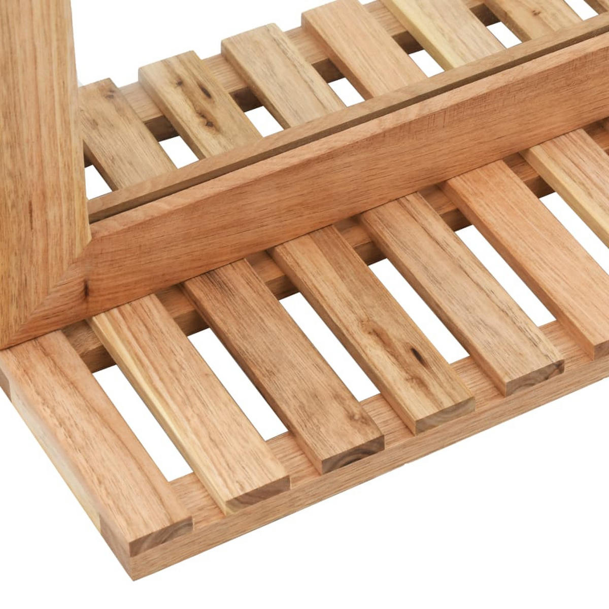 BADEZIMMERSPIEGEL 60/12/62 Cm Walnuss Massivholz - Naturfarben, Holz (12/62/60cm) - vidaXL