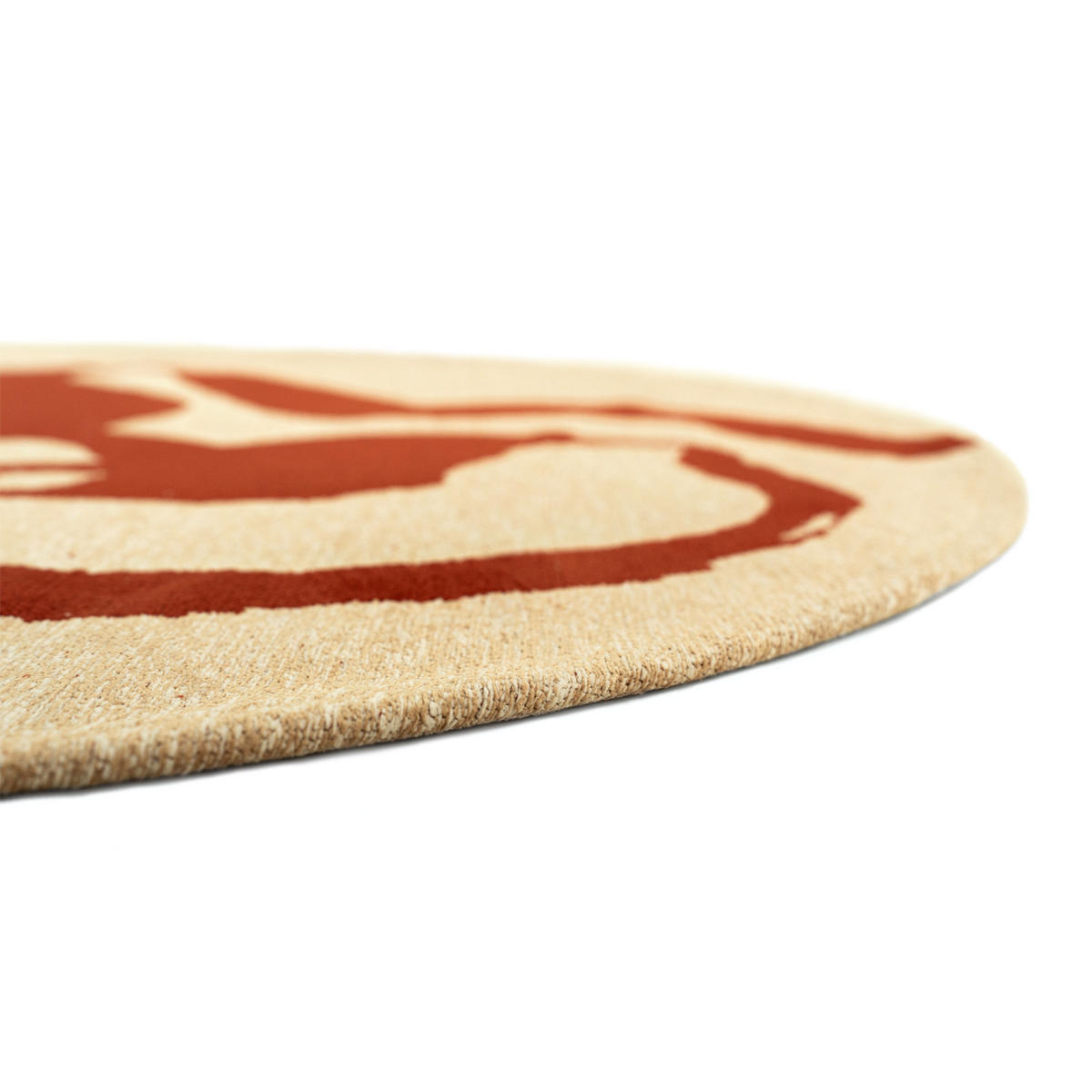 TEPPICH Imperial Red Ribbon 140/140 cm - Rot, Textil (140/140cm) - Louis De Poortere