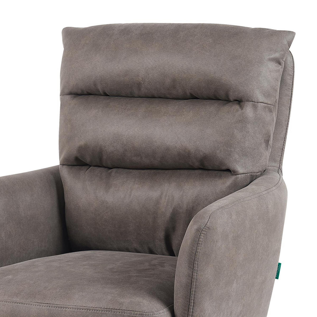 ARMLEHNSTUHL Mika-Alva - Taupe/Schwarz, Textil/Metall (59/94/66cm) - DUBI Möbel