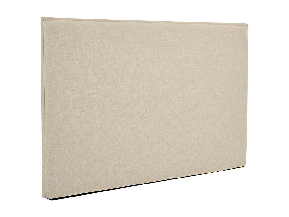 BETTKOPFTEIL – Abnehmbarer Bezug – 170 cm – Baumwolle & Leinen – Beige – TAHIME - Beige, Textil (170/110/8.2cm) - Vente-Unique