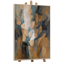 GEMÄLDE Palette des Abends Schattenfugenrahmen Beige 140x100 cm - Beige, Holz (140/100cm) - YS-art gallery