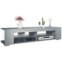 LOWBOARD Movie Avola-Anthrazit - Anthrazit, Holzwerkstoff (134.5/30.5/38.5cm) - Vladon