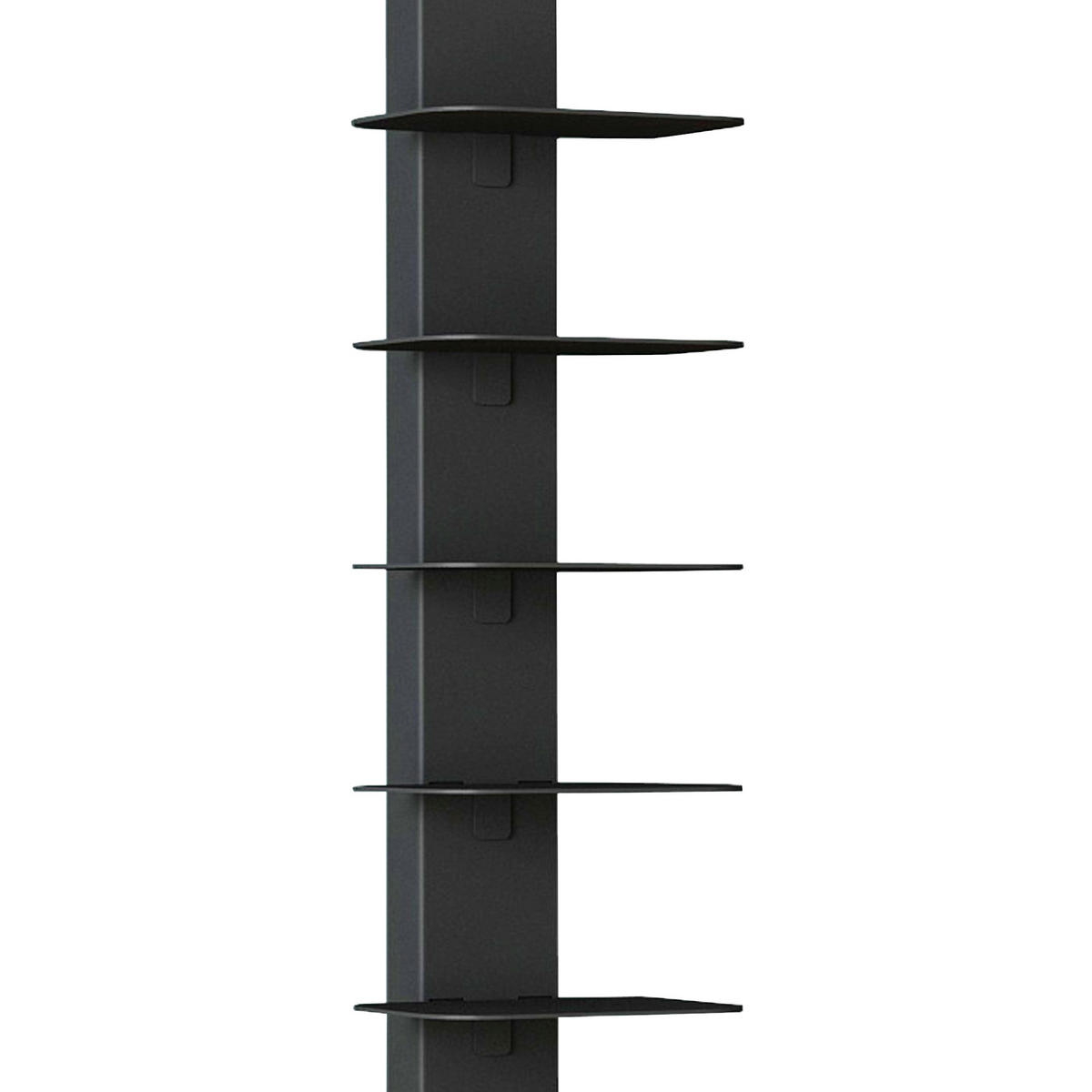 BÜCHERREGAL Eksjö - Schwarz, Metall (39/150/39cm) - [en.casa]