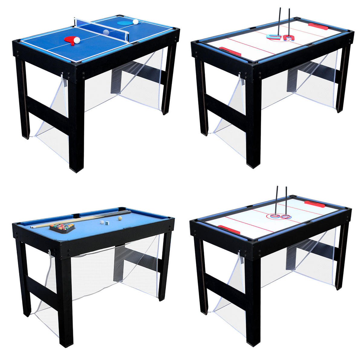 SPIELTISCH Schwarz - Schwarz, Holzwerkstoff (61/106.6cm) - Happy Garden