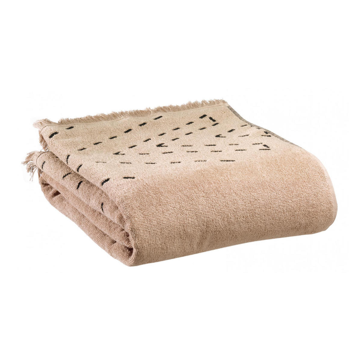 BADETUCH Julia sesam 90 x 150 cm - Beige, Textil (90/150cm) - Vivaraise