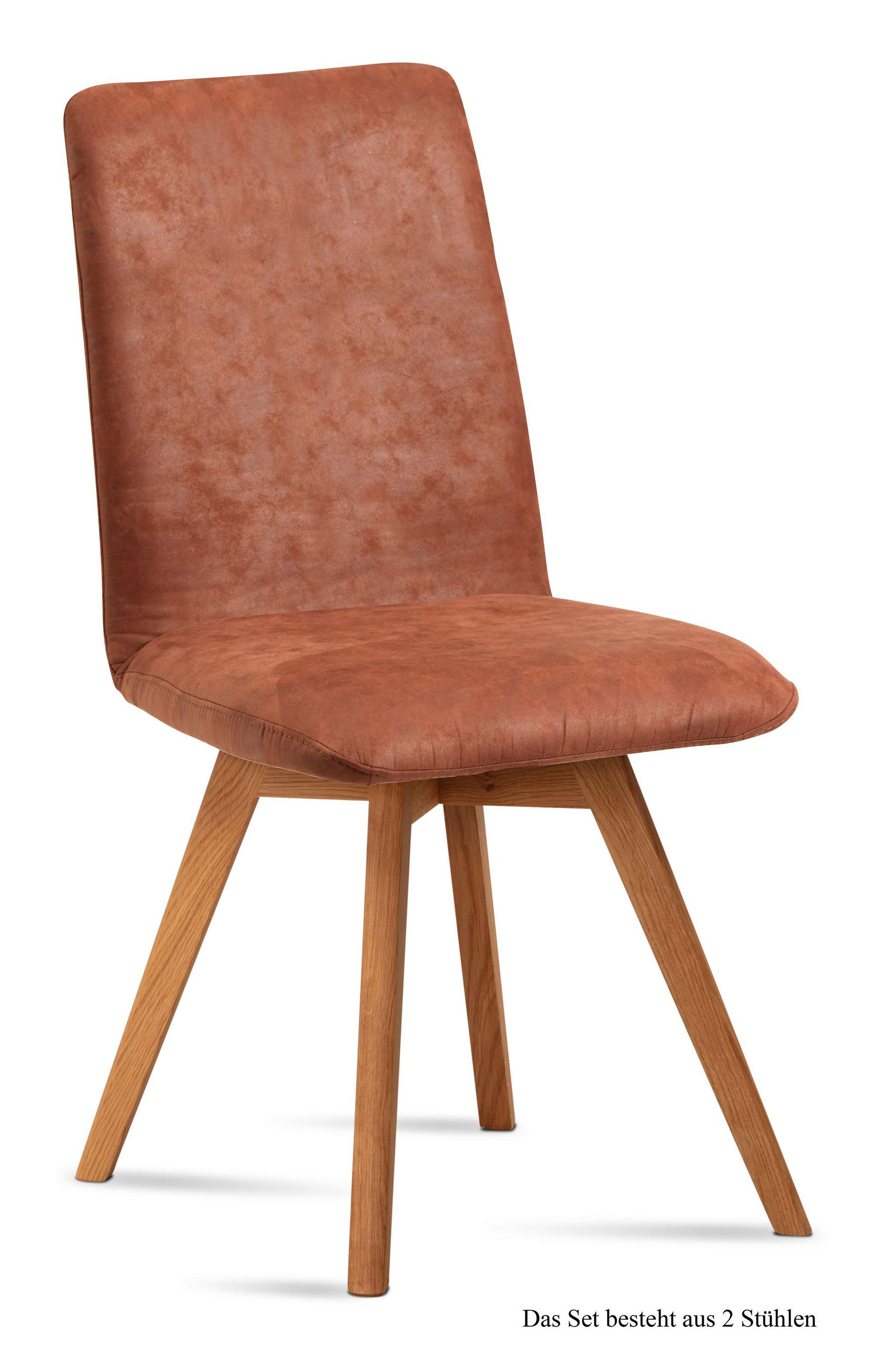 ESSZIMMERSTUHL (2er-Set) Dilga 47x92x60 Schwarz/Cognac - Cognac/Eichefarben, Kunststoff (60/92/47cm) - 58aufmkessel