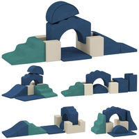 KONSTRUKTIONSSPIELZEUG Bausteine Blau - Blau, Kunststoff (40/25/50cm) - Korfee