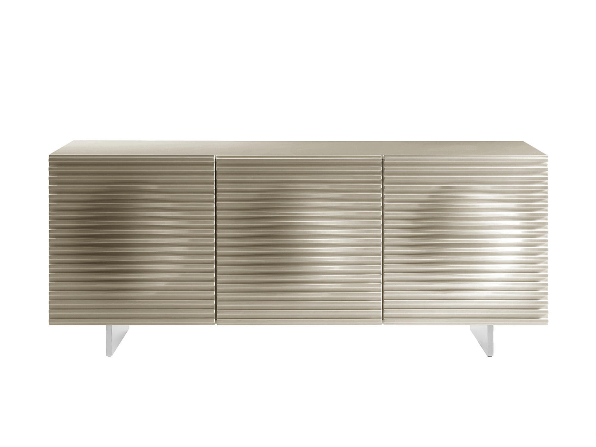 SIDEBOARD HUDSON Beige 180x49x73 cm - Beige, Holzwerkstoff (180/73/49cm) - FURNLUX