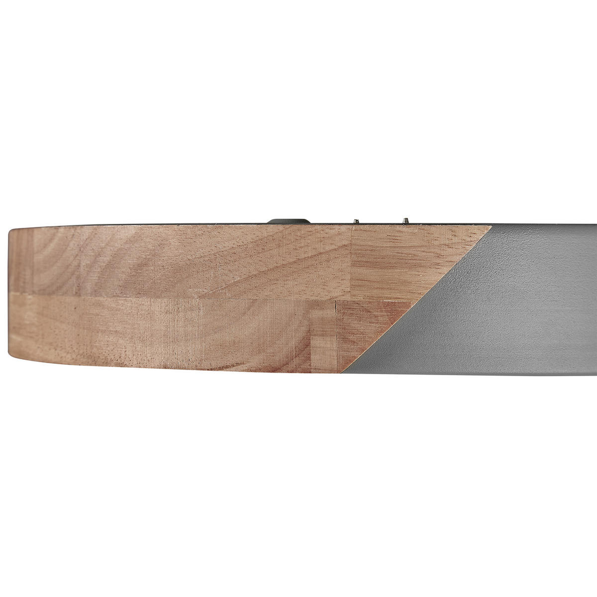 DECKENLEUCHTE Pattani 31/31/5 cm - Grau, Metall (31/31/5cm) - Beliani
