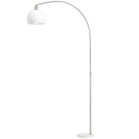 STÅENDE lampa av metall, vit - Vit, Metall (90/26/180cm) - HOMCOM