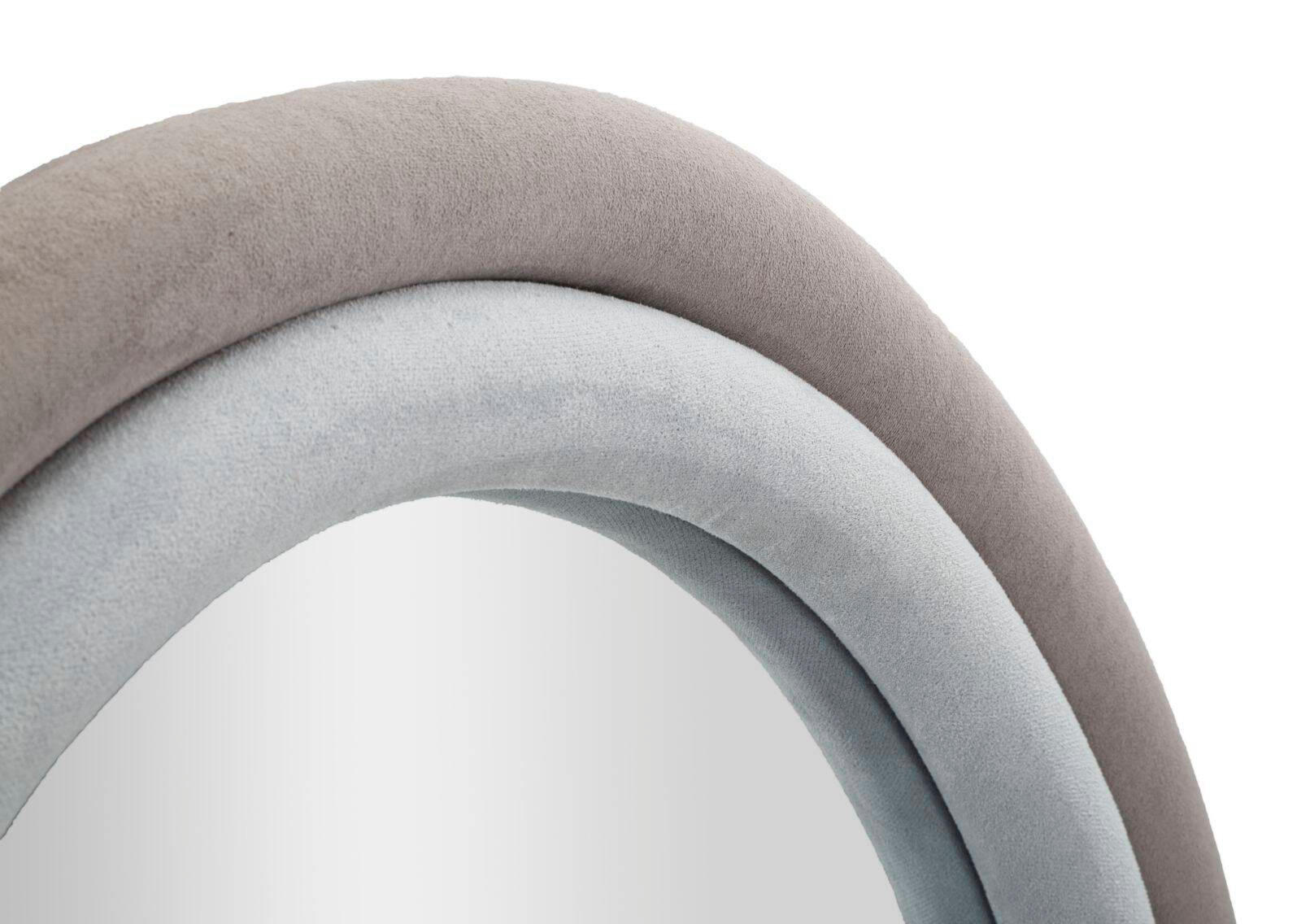 WANDSPIEGEL Antony 60/90 cm - Grau, Holzwerkstoff (60/90/4cm) - Mauro Ferretti