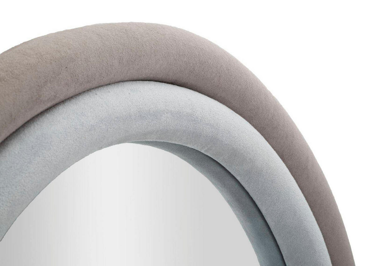 WANDSPIEGEL Antony 60/90 cm - Grau, Holzwerkstoff (60/90/4cm) - Mauro Ferretti
