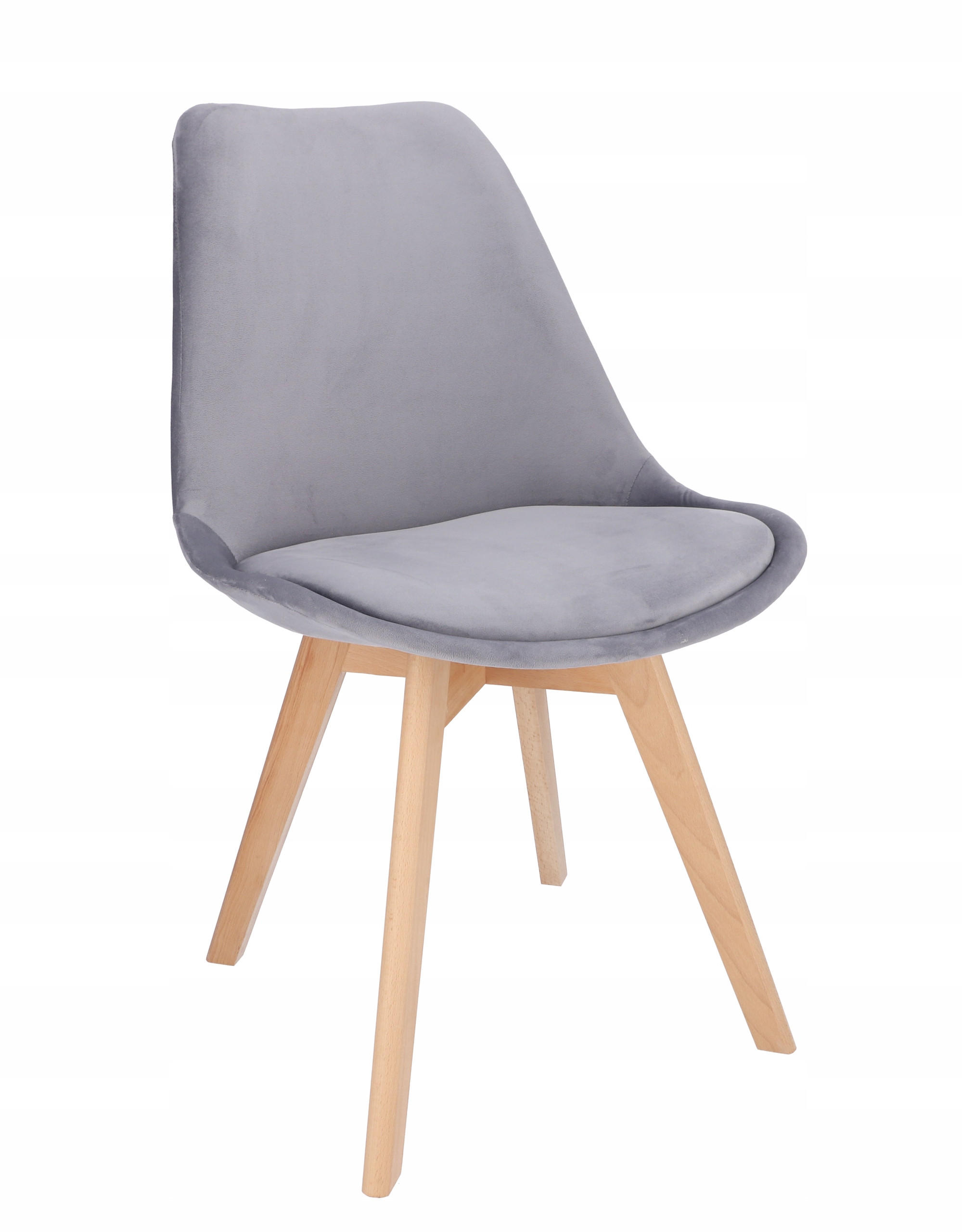 STUHL 'bari'SD-333710 grau - Hellgrau, Leder (41/82/49cm) - JuMi