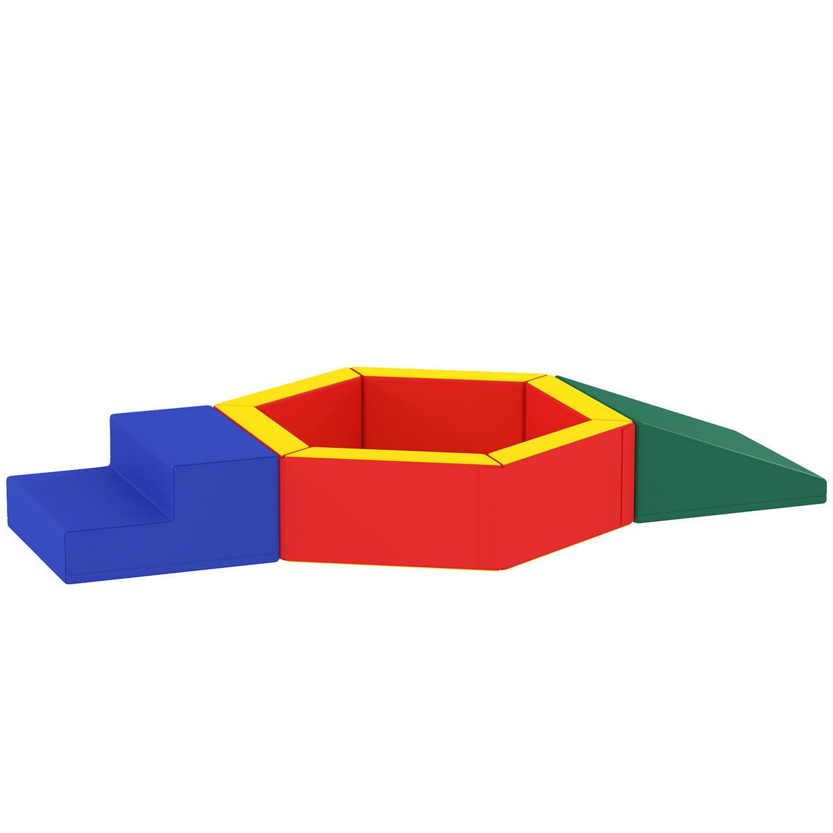MOTORIKSPIEL DE-18215 3-in-1, EPE-Schaum Bunt - Multicolor, Kunststoff (100/25/190cm) - ComfortXL
