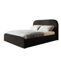 BETT 90x200 - Polsterbett mit Bettkasten und Metallrahmen - Modern Betten - Amor-Samtstoff - Kollektion Vienna - Schwarz - Schwarz, Holz/Textil (90/200cm) - Alpi-Möbel