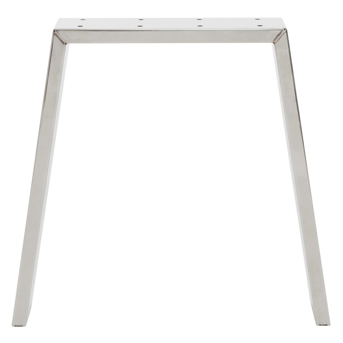 TISCHBEINE 2er Set Loft 44 x 42 cm Silber - Silberfarben, Metall (8/42/44cm) - ML-DESIGN