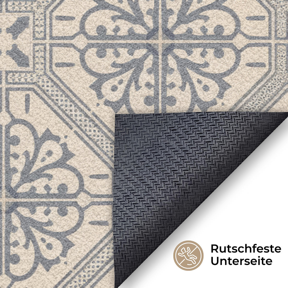 ROHOŽKA Welcome - Classic - Grey 120x80 cm - béžová, textil/umělá hmota (120/0.4cm) - MuchoWow