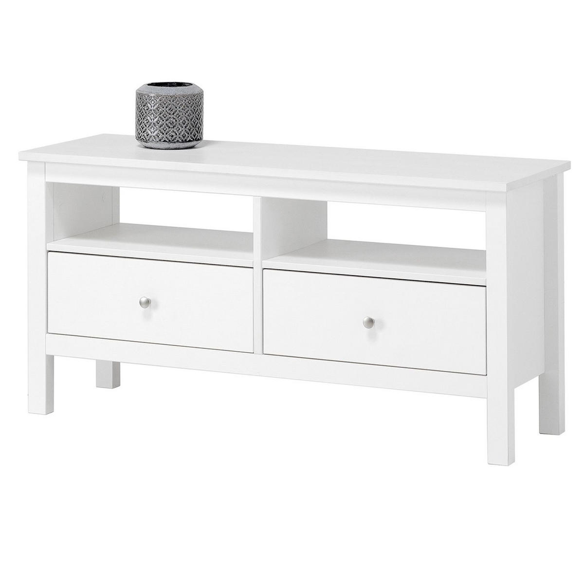 KOMMODE Massivholz 37/110/55 cm - Weiß, Holz (110/55/37cm) - hagge home