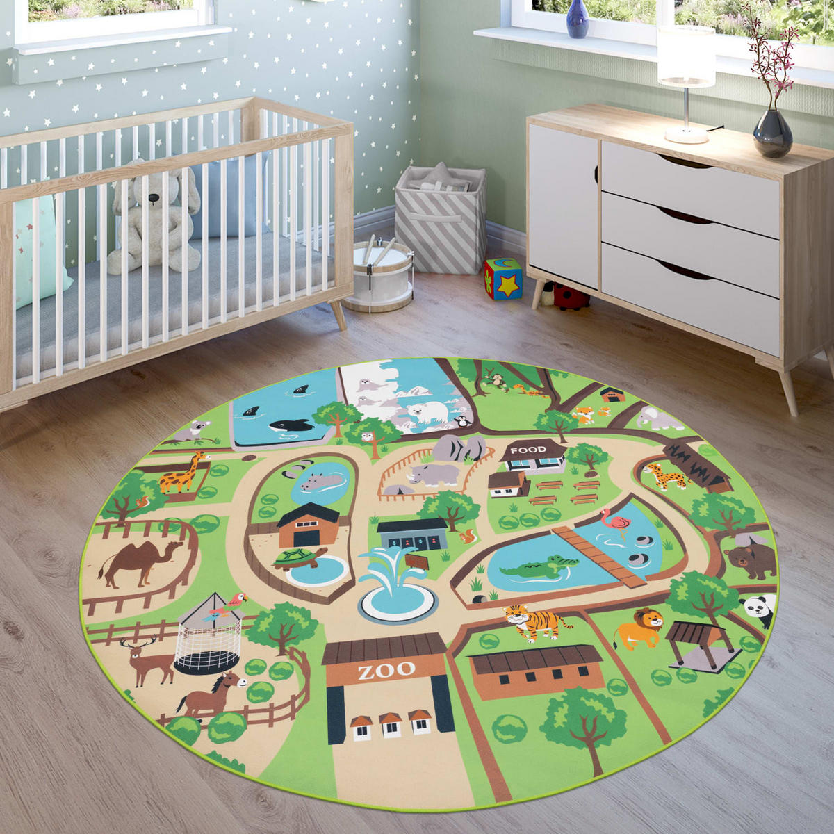 KINDERTEPPICH 160/160 cm Bino 563 - Beige, Kunststoff (160/160cm) - Paco Home