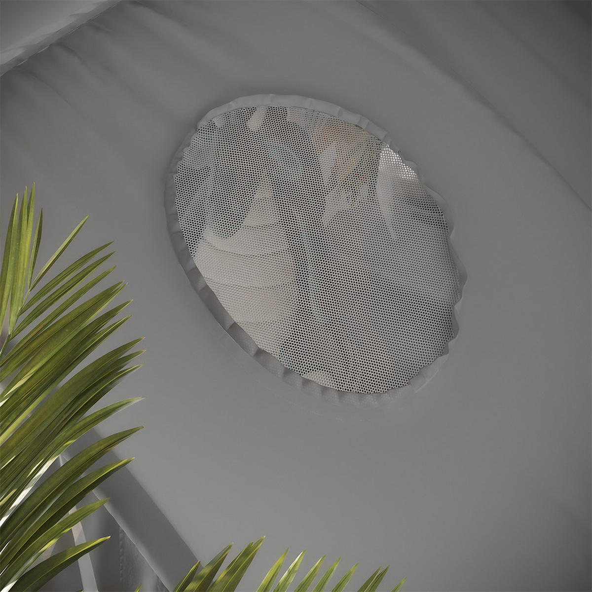 TUNNELZELT Kubby Grau 100 x 80 cm mit Fenster - Grau, Textil (100/140cm) - VitaliSpa