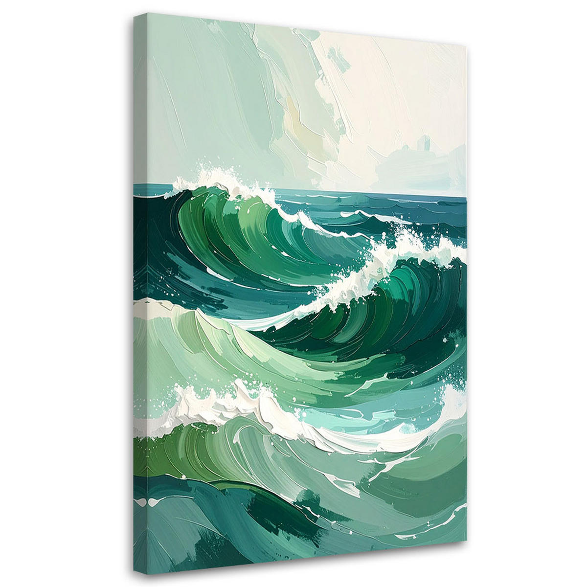 LEINWANDBILD Natur und Botanik 80x120cm - Grün, Textil (80/120cm) - Feeby