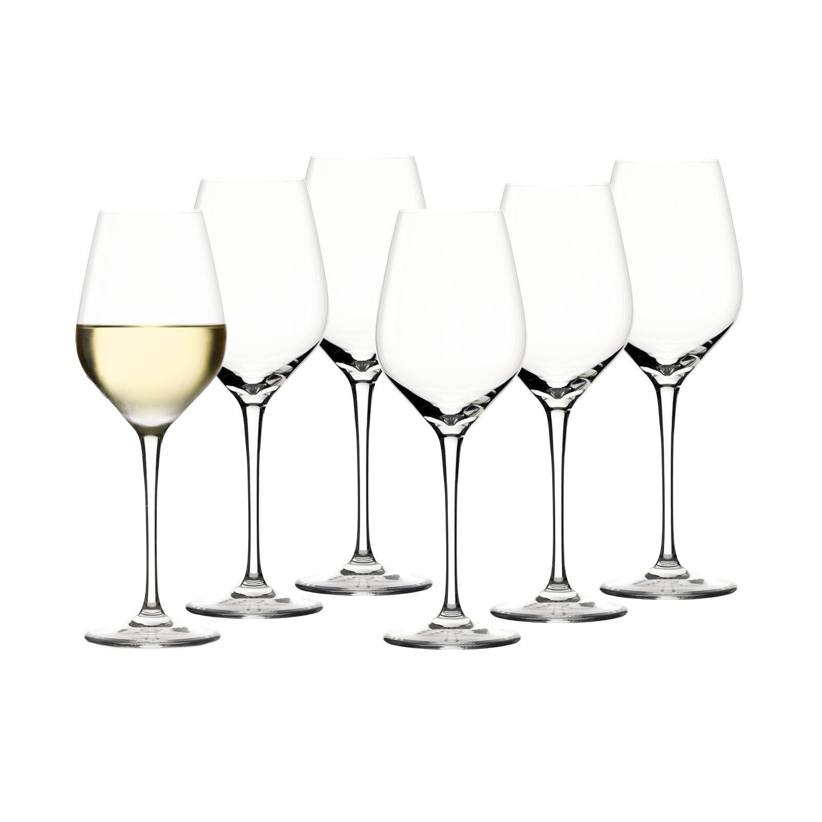 WEISSWEINKELCHE Exqusit (Royal) transparent 350 ml 6er Set - Transparent, Glas (0.35L) - Stölzle Lausitz